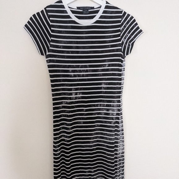 French Connection Tie-dye Stripped Jersey Maxi Dress - Picture 5 of 8